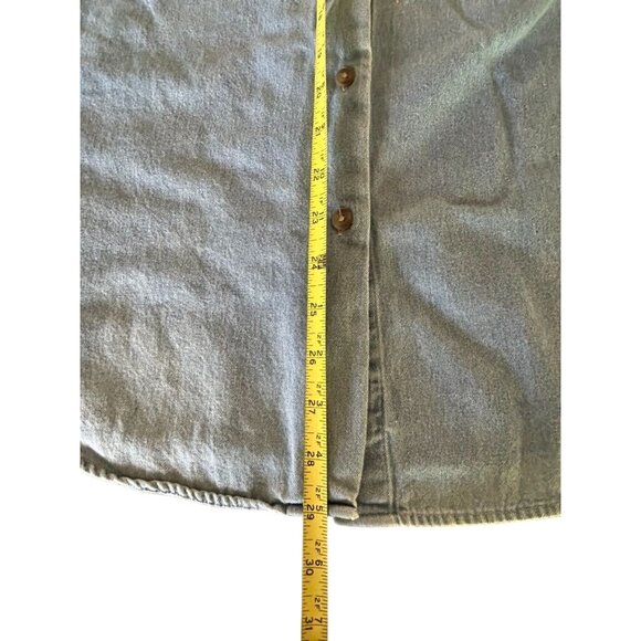 Vintage Carroll Reed Embroidered Denim Shirt Long Sleeve Size 10 100% Cotton - Picture 6 of 8